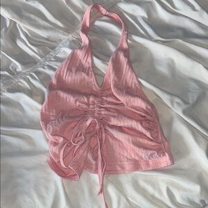 SHEIN Light Pink Ribbed Top